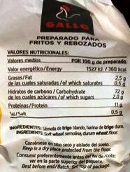 HARINA GALLO FRITOS Y REBOZADOS 1Kg.