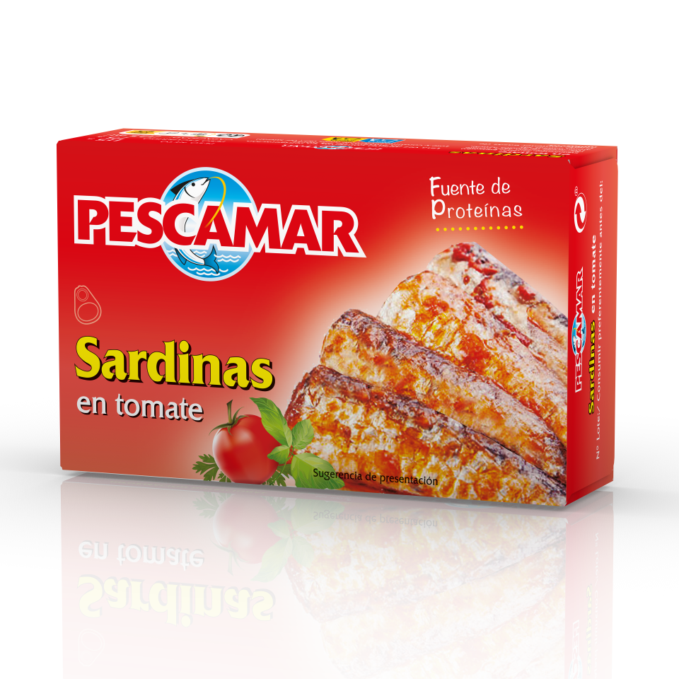 SARDINAS EN TOMATE PESCAMAR 125g.