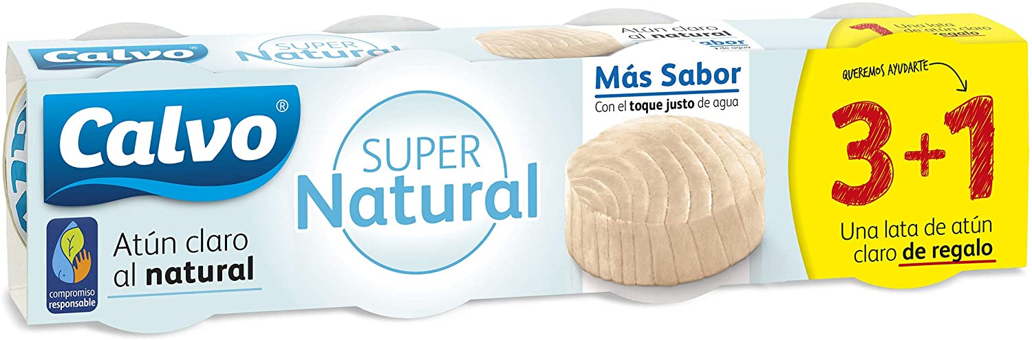 ATUN CLARO  CALVO ACEITE GIRASOL P- 4x56g.