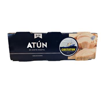 MIGAS ATUN EN ACEITE DE GIRASOL COSTATUN 3x80g.