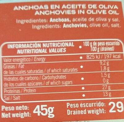 ANCHOAS EN ACEITE DE OLIVA EL CONSORCIO 50g