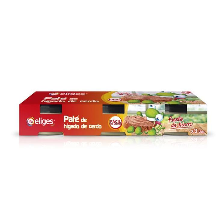 PATE IFA ELIGES HIGADO DE CERDO 3x78g.