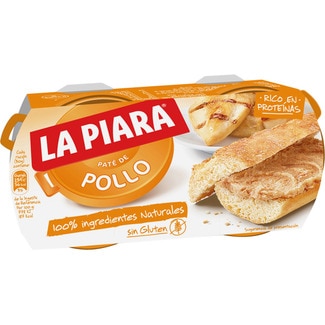 PATE DE POLLO LA PIARA 2x75g.