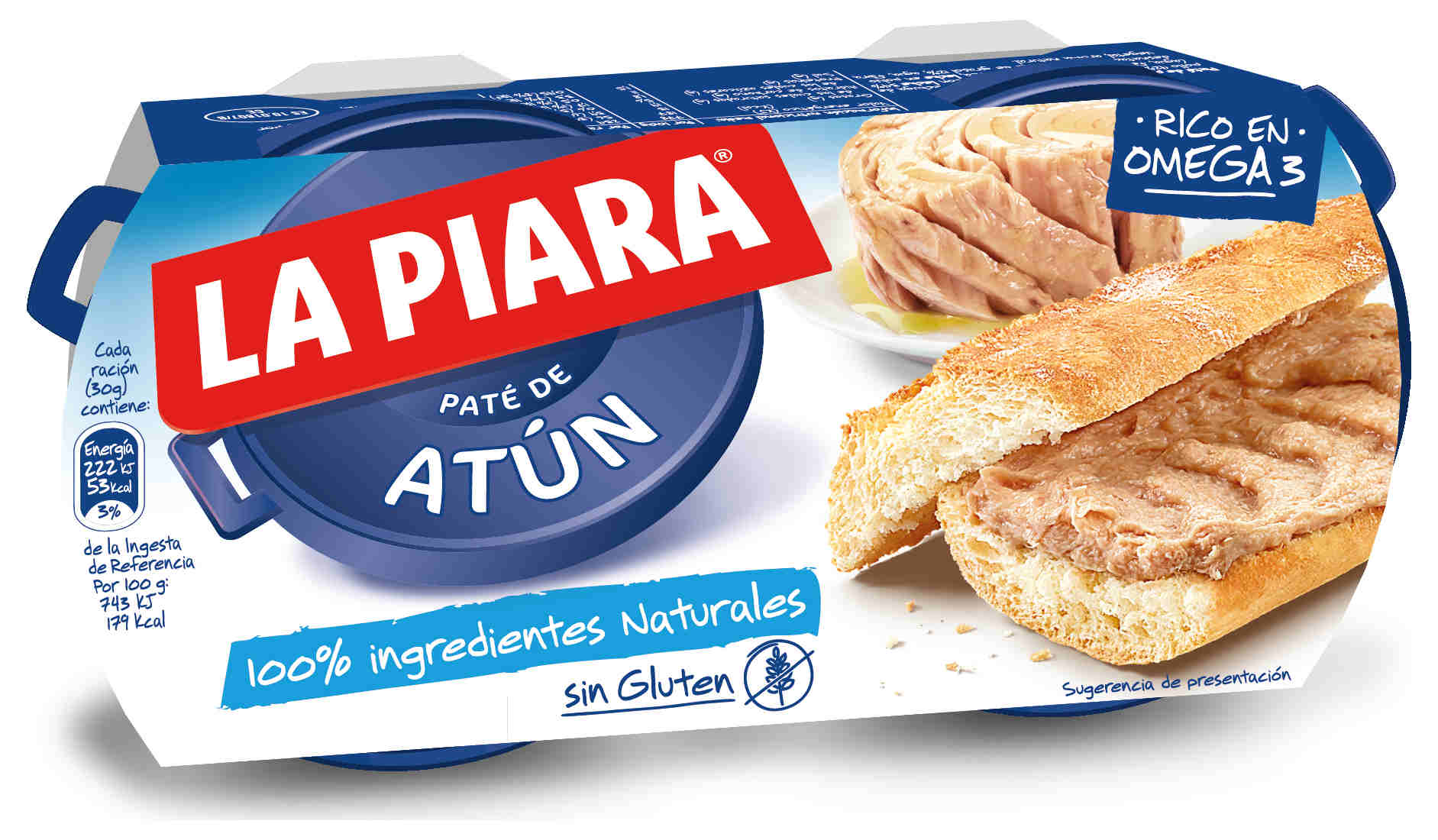 LA PIARA PATE ATUN  Pack 2x75g.