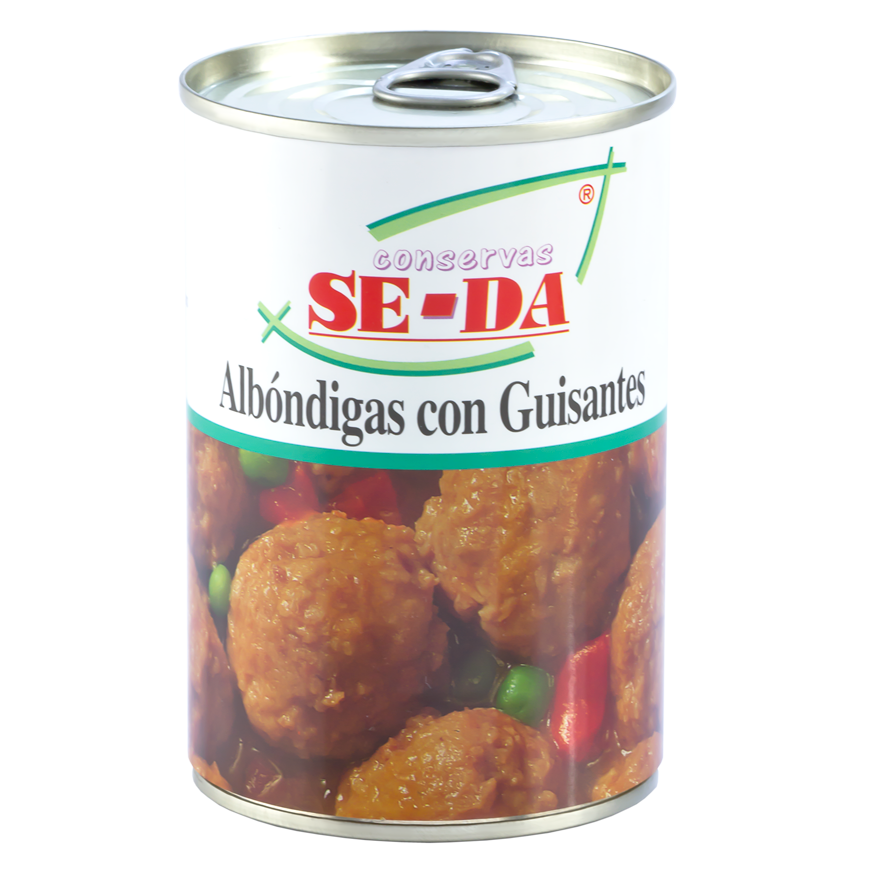 ALBONDIGAS CON GUISANTES SE-DA 415g.