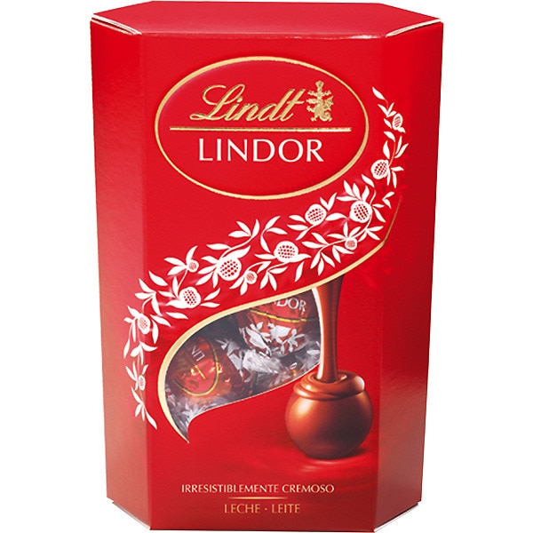 BOMBON CORNET LECHE LINDT LINDOR 200 g.