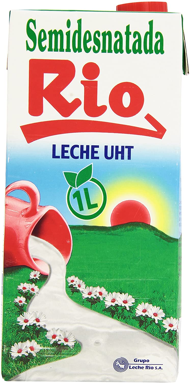 LECHE RIO SEMIDESNATADA 1 L.