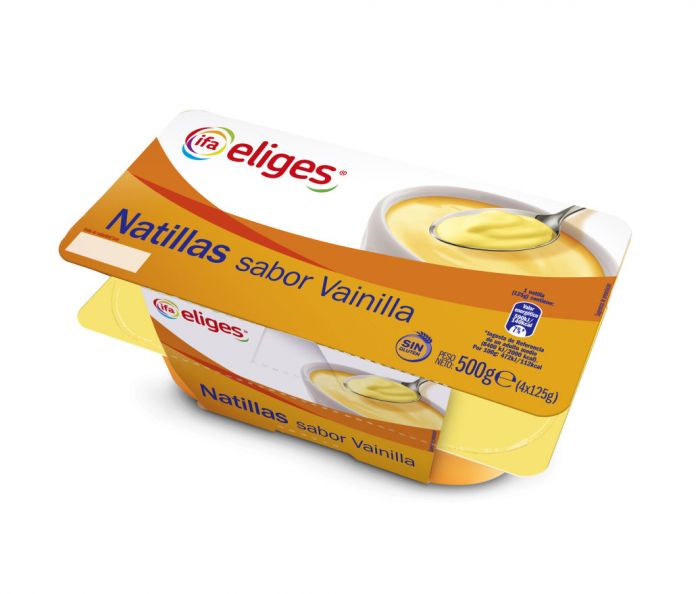 NATILLAS VAINILLA IFA ELIGES 4x125g.