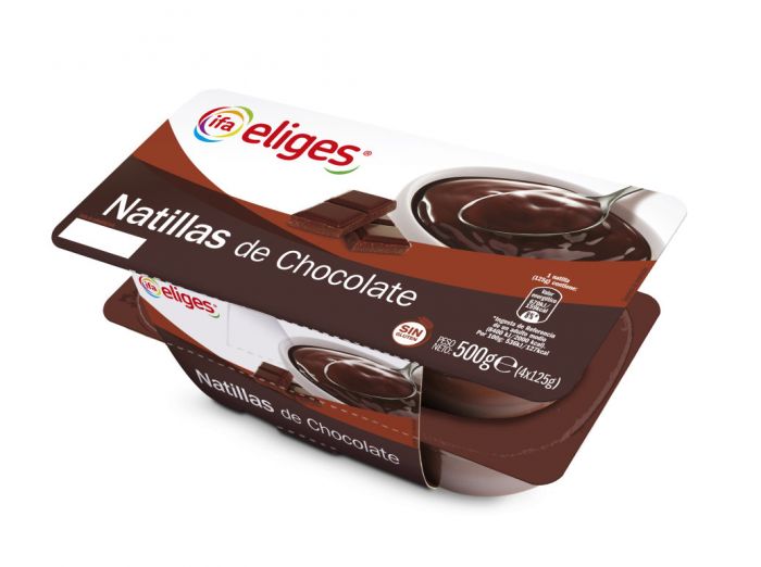 NATILLAS DE CHOCOLATE IFA ELIGES 4x125g.