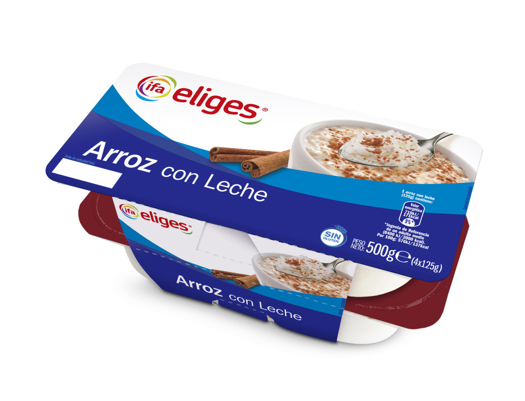 ARROZ CON LECHE IFA ELIGES 4x125 g.