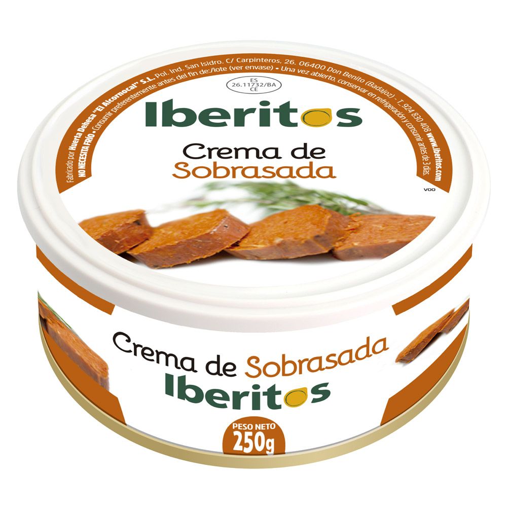 IBERITOS CREMA DE SOBRASADA 250 g.