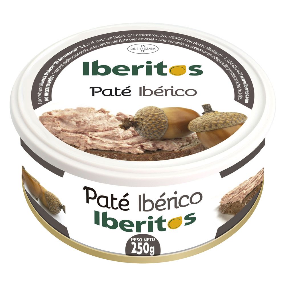 IBERITOS PATE IBERICO 250 g.