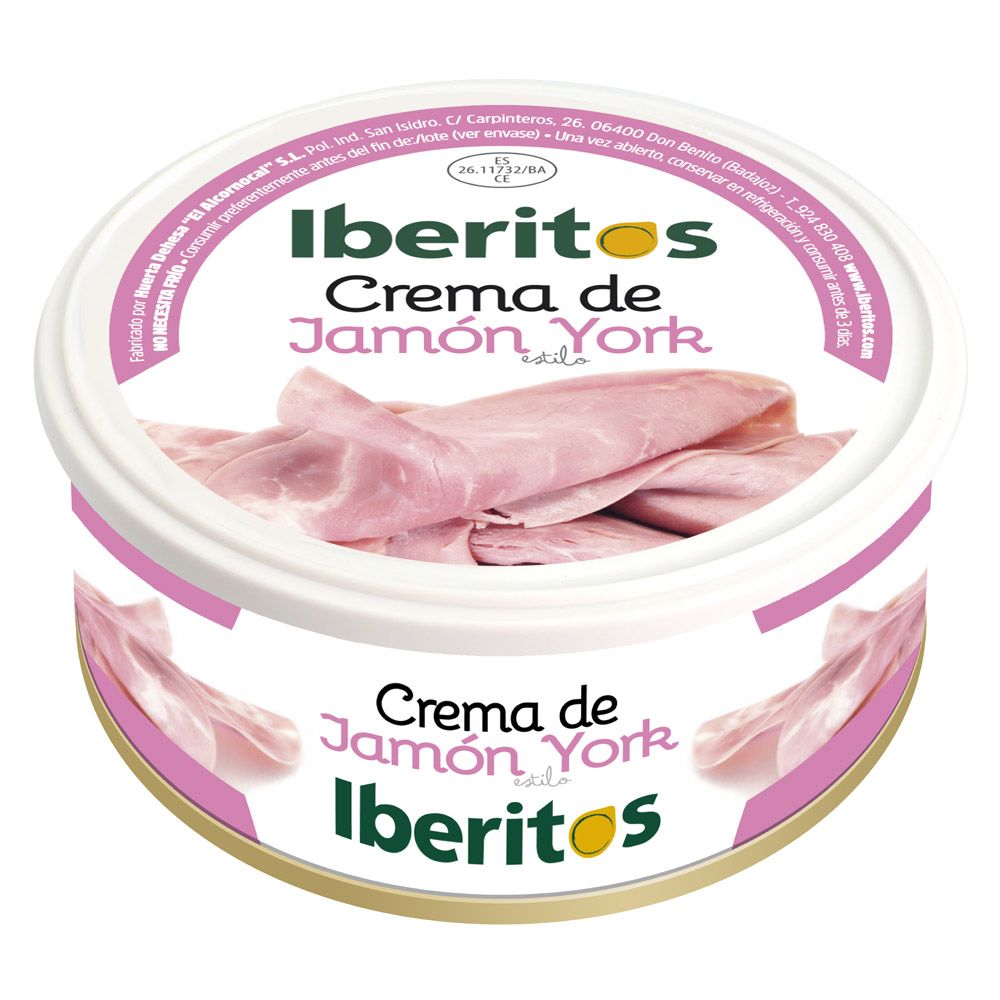 IBERITOS CREMA JAMON YORK 250 g.