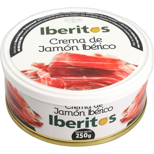 IBERITOS CREMA JAMON IBERICO 250 g.
