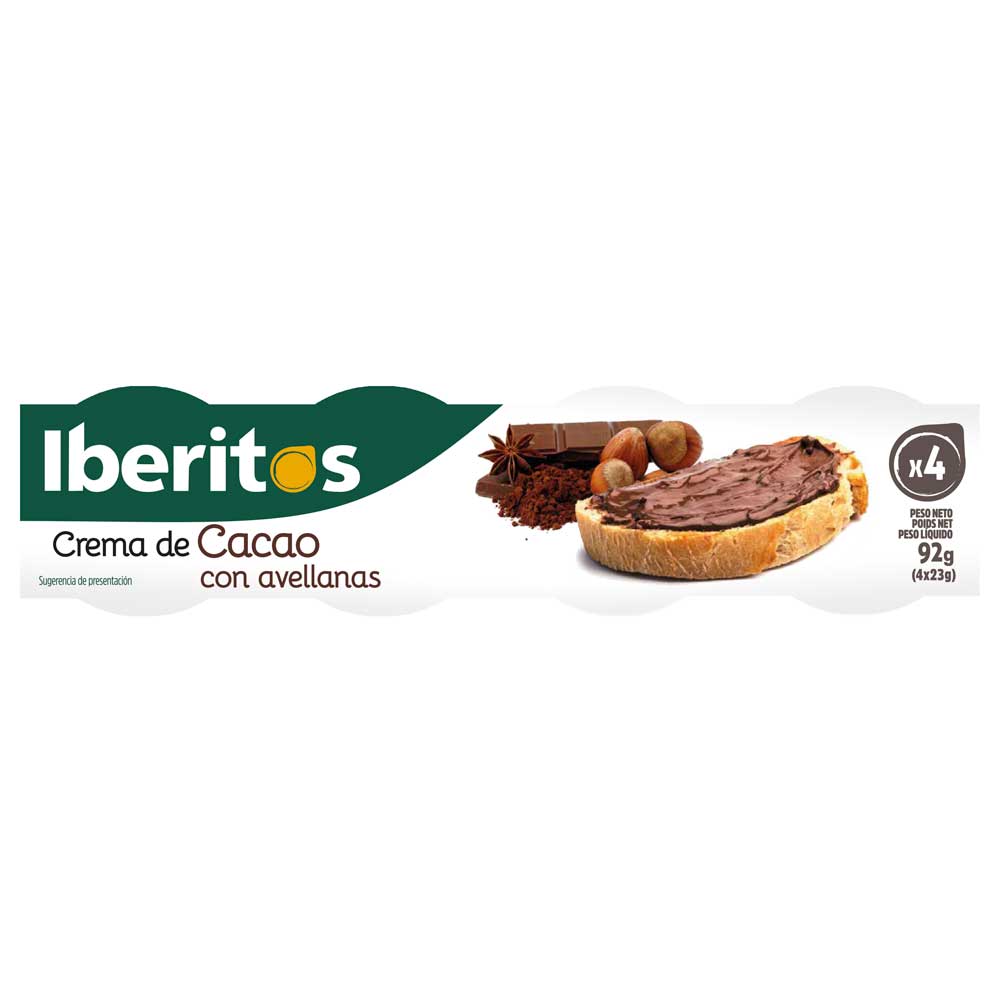 IBERITOS CREMA DE CACAO CON AVELLANAS P-4