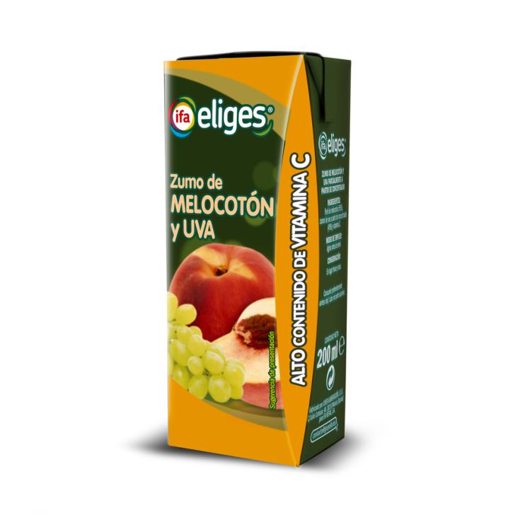 ZUMO MELOCOTON Y UVA IFA ELIGES 1L.