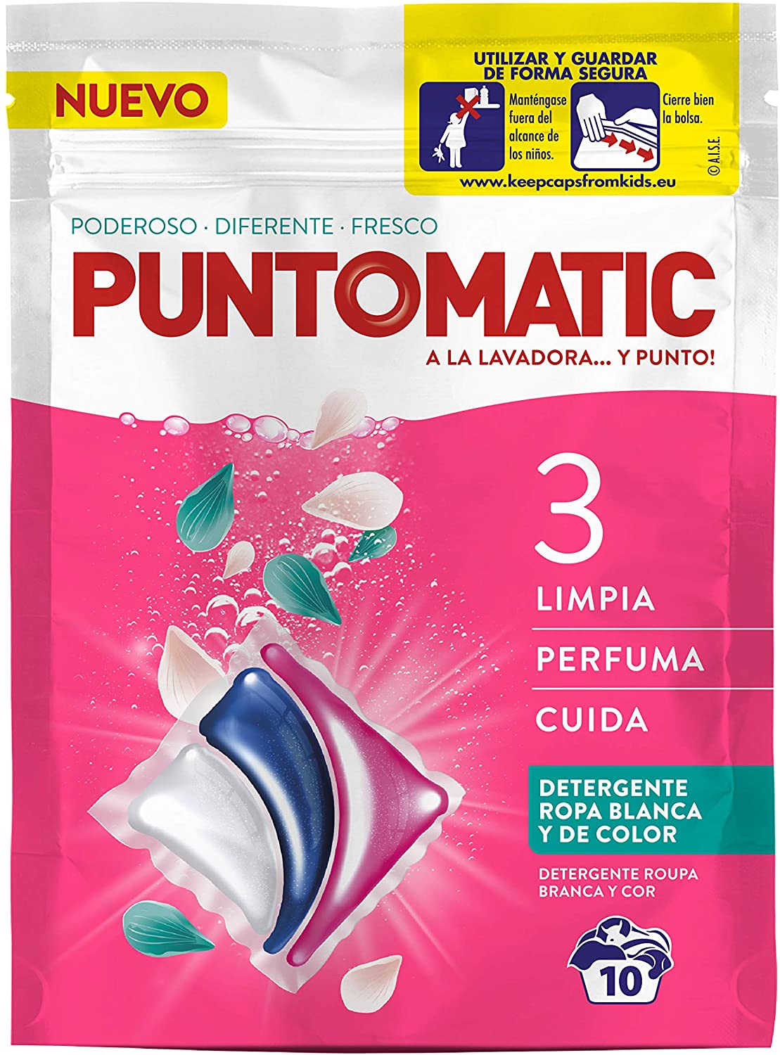 CAPSULAS LAVADORA PUNTOMATIC FUSION FLORAL 10ud.