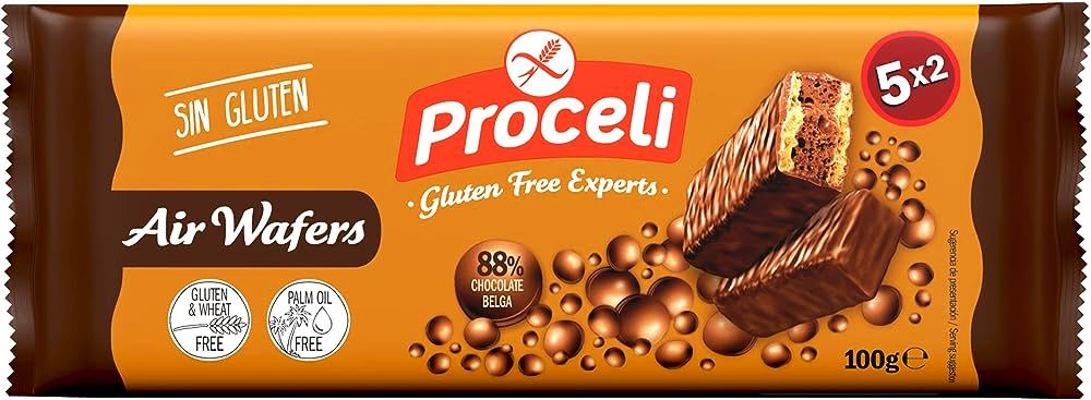GALLETAS PROCELI CHOCO WAFERS SIN GLUTEN 100g.