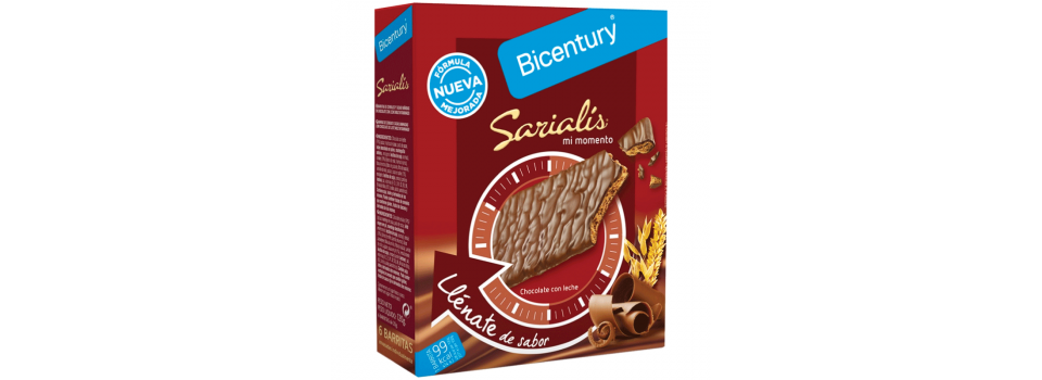 BARRITA BICENTURY SARIALIS CHOCOLATE LECHE 120g.