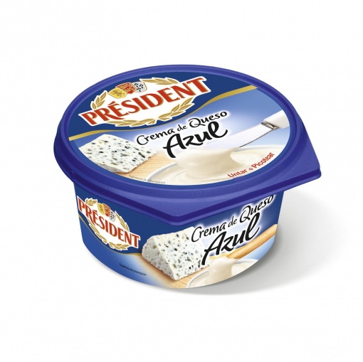 CREMA QUESO PRESIDENT AZUL 125g