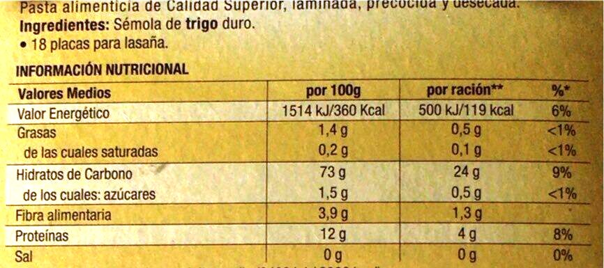 LASAÑA INSTANTANEA PAVO 200g