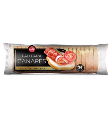 PAN CANAPES ORTIZ 36 REBANADAS 250g.