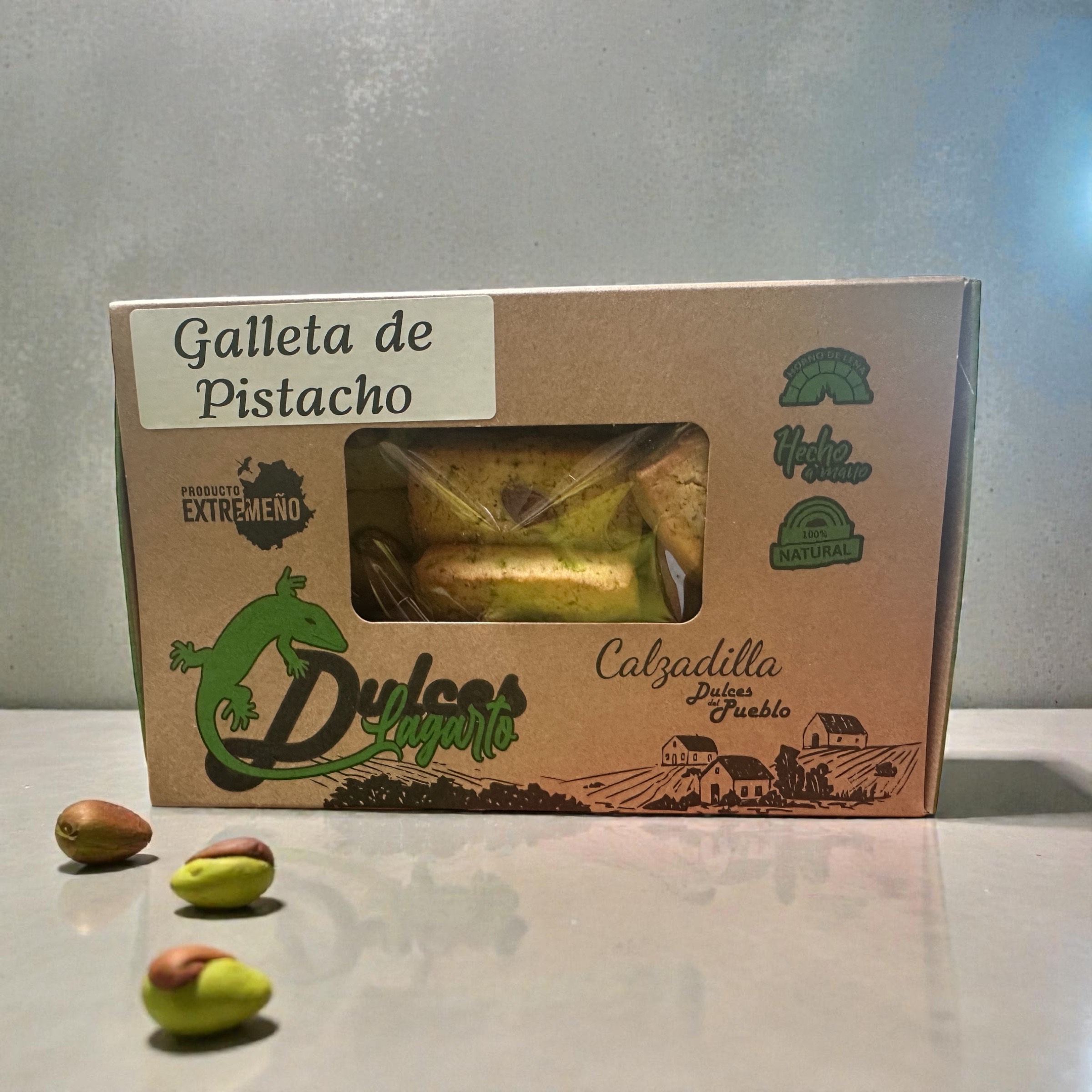 GALLETAS DE PISTACHO EXTREMEÑO EL LAGARTO 250g.