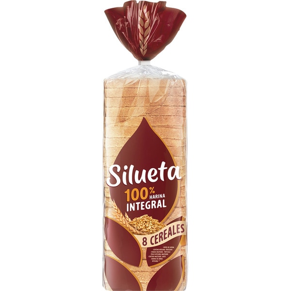 PAN MOLDE SILUETA 8 CEREALES BIMBO 650g