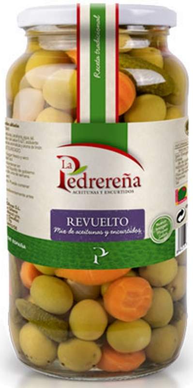 ACEITUNAS LA PEDREREÑA REVUELTO 550g.
