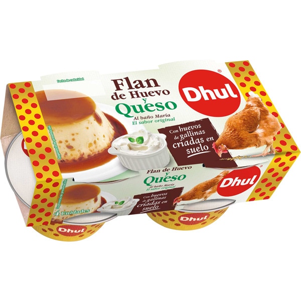 FLAN DHUL HUEVO Y QUESO 4x110g