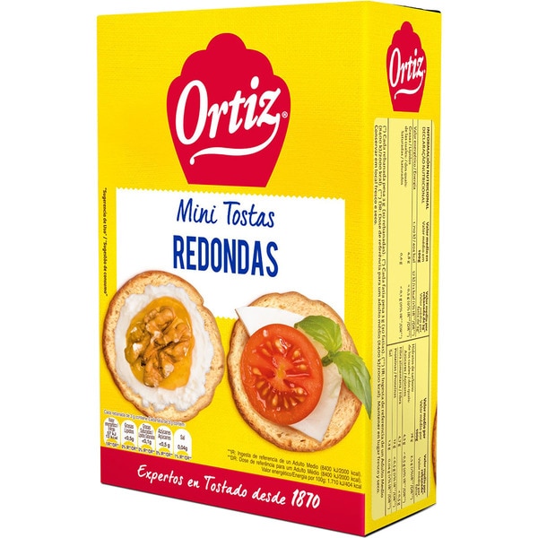 MINI TOSTAS ORTIZ REDONDAS 100g.