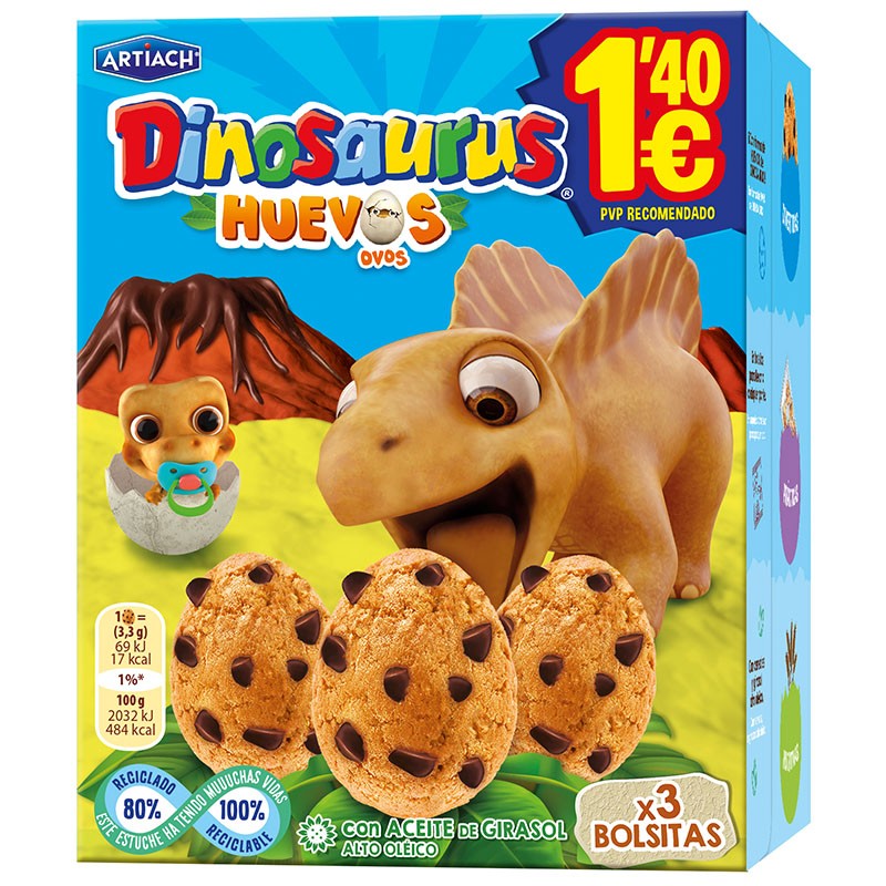 HUEVOS DINOSAURUS ARTIACH 105g