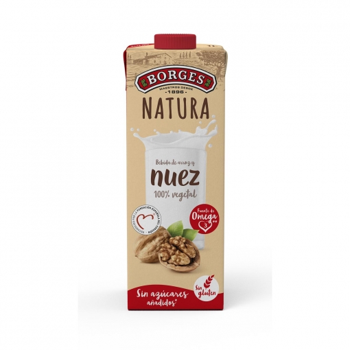 BEBIDA VEGETAL ARROZ Y NUEZ BORGES 1L.