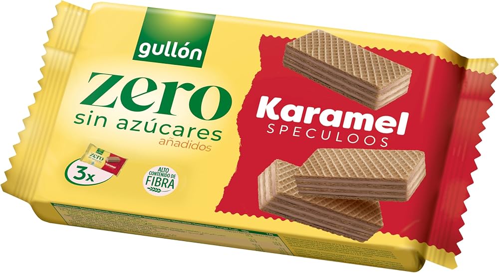 GALLETAS ZERO BARQUILLO KARAMEL GULLON 189g.