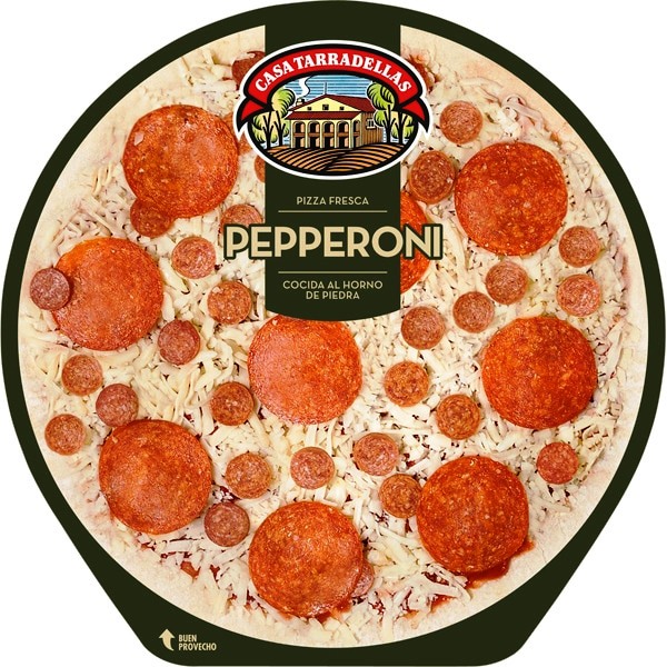 PIZZA CASA TARRADELLAS PEPERONI 400g.