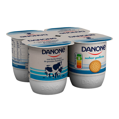 DANONE SABOR GALLETA 4x120 grs